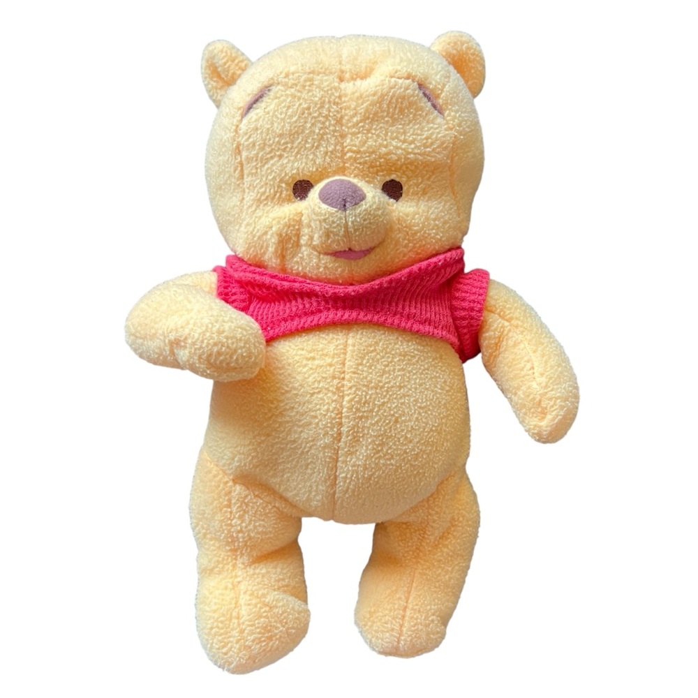Fisher Price Baby Winnie The Pooh Plush Toy Rattle Red Shirt